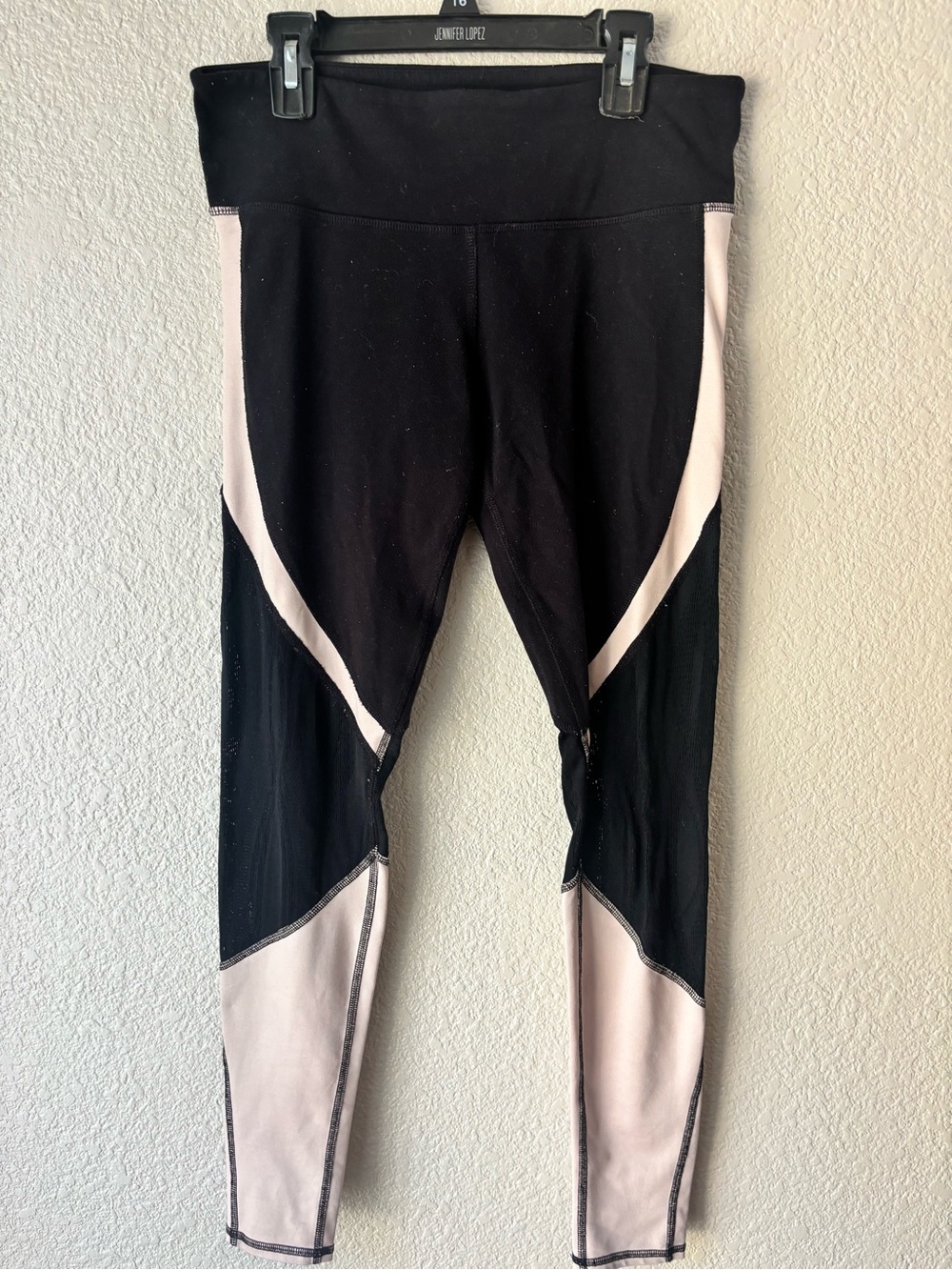 ALO Yoga Black Performance Leggings with White Logo